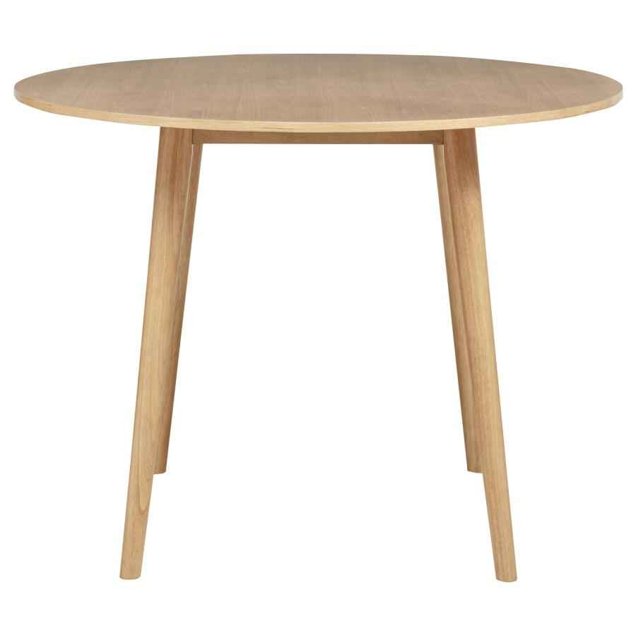 Andrews 5-piece Round Counter Dining Set Light Ash and Black