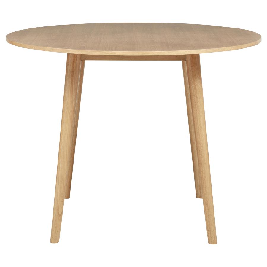 Home & Sleep Outlet - Andrews 5-piece Round Counter Dining Set Light Ash and Black