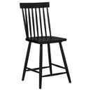 Andrews 5-piece Round Counter Dining Set Light Ash and Black