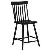 Andrews 5-piece Round Counter Dining Set Light Ash and Black