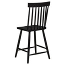 Andrews 5-piece Round Counter Dining Set Light Ash and Black