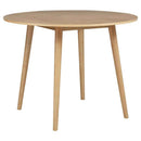Andrews 5-piece Round Counter Dining Set Light Ash and White