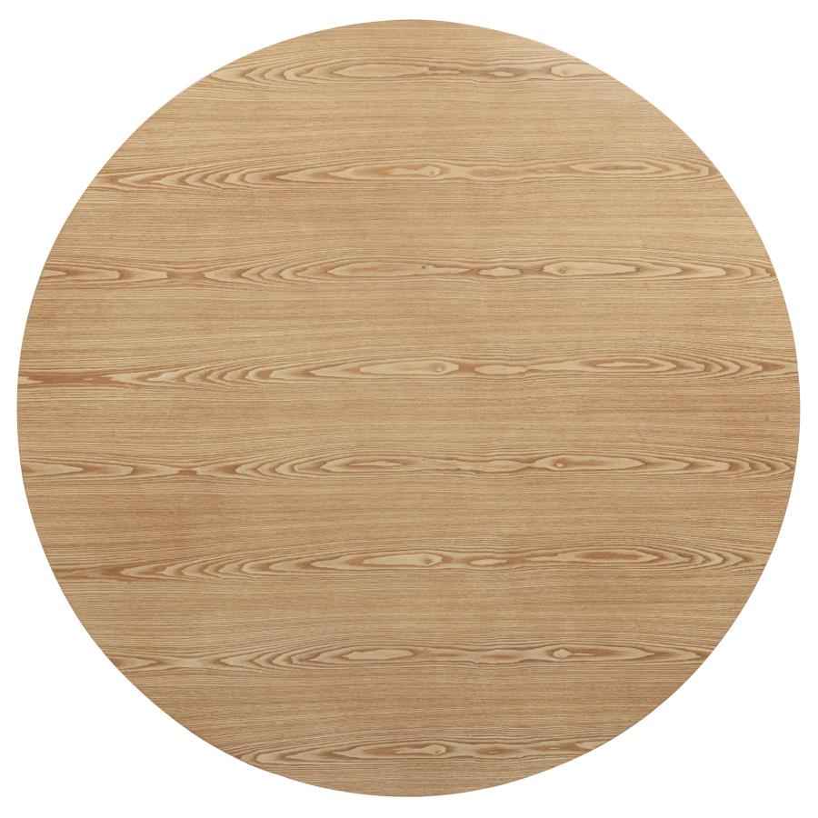 Andrews 5-piece Round Counter Dining Set Light Ash and White