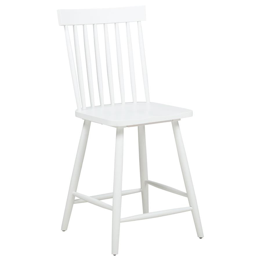 Home & Sleep Outlet - Andrews 5-piece Round Counter Dining Set Light Ash and White