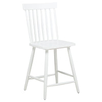 Andrews 5-piece Round Counter Dining Set Light Ash and White
