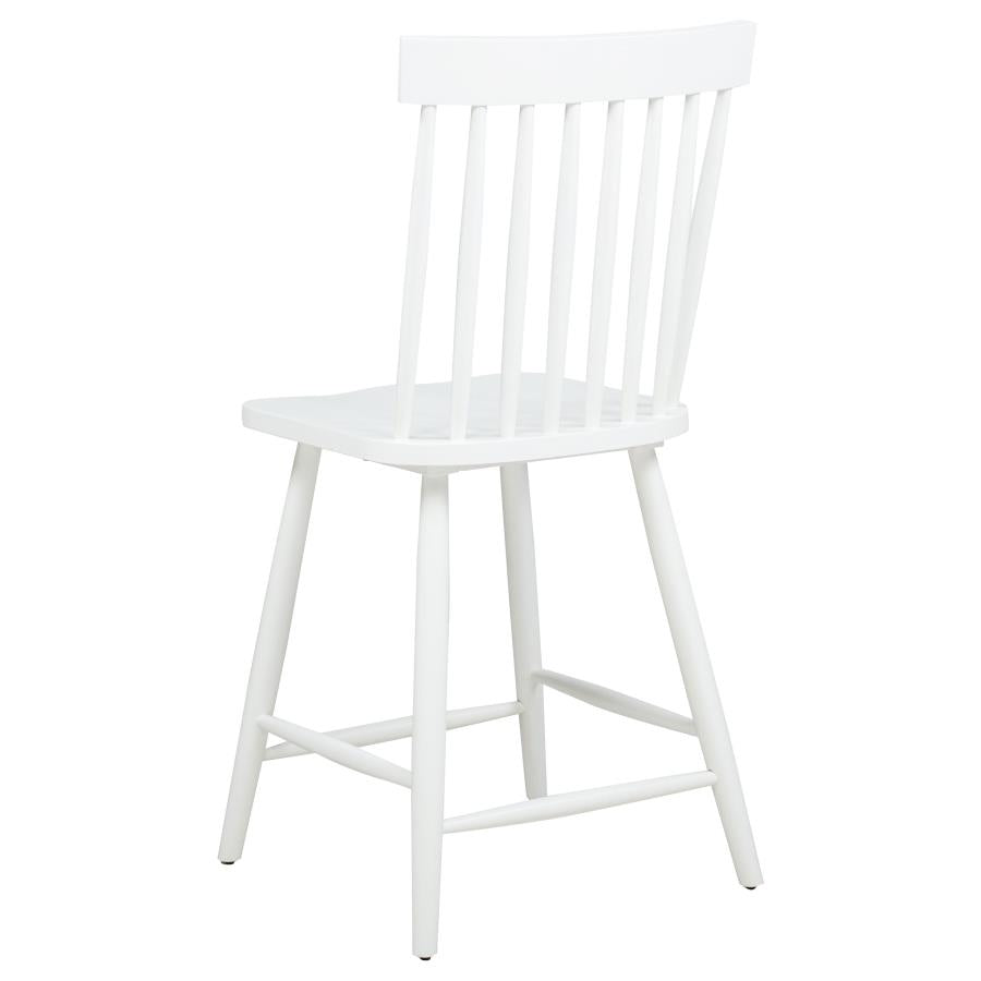 Home & Sleep Outlet - Andrews 5-piece Round Counter Dining Set Light Ash and White
