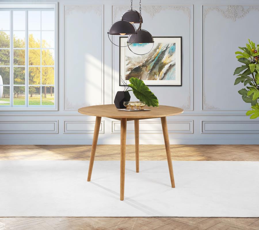 Home & Sleep Outlet - Andrews 48-inch Round Counter Height Dining Table Light Ash