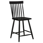 Home & Sleep Outlet - Andrews Windsor Counter Height Dining Side Chair Black (Set of 2)