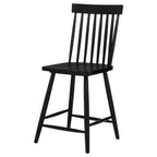 Home & Sleep Outlet - Andrews Windsor Counter Height Dining Side Chair Black (Set of 2)