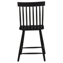 Andrews Windsor Counter Height Dining Side Chair Black (Set of 2)