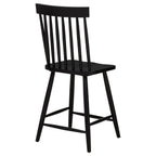 Home & Sleep Outlet - Andrews Windsor Counter Height Dining Side Chair Black (Set of 2)