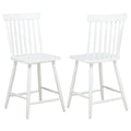Home & Sleep Outlet - Andrews Windsor Counter Height Dining Side Chair White (Set of 2)