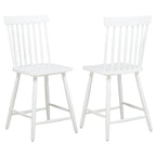 Home & Sleep Outlet - Andrews Windsor Counter Height Dining Side Chair White (Set of 2)