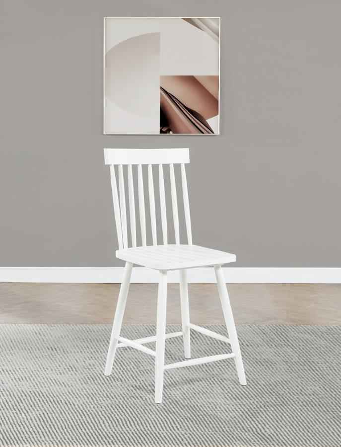 Andrews Windsor Counter Height Dining Side Chair White (Set of 2)