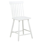 Home & Sleep Outlet - Andrews Windsor Counter Height Dining Side Chair White (Set of 2)