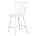 Home & Sleep Outlet - Andrews Windsor Counter Height Dining Side Chair White (Set of 2)