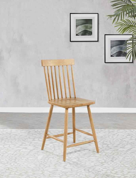 Andrews Windsor Counter Height Dining Side Chair Light Ash (Set of 2)