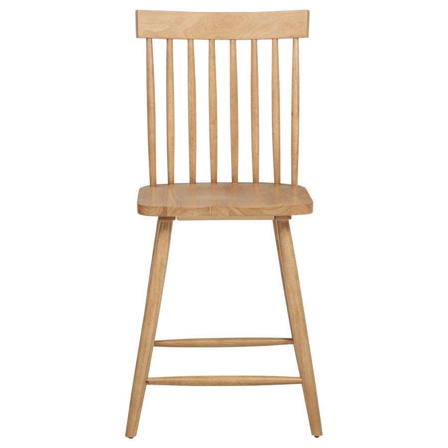 Home & Sleep Outlet - Andrews Windsor Counter Height Dining Side Chair Light Ash (Set of 2)