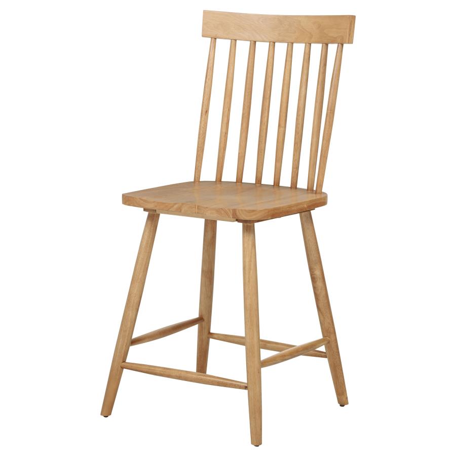 Home & Sleep Outlet - Andrews Windsor Counter Height Dining Side Chair Light Ash (Set of 2)