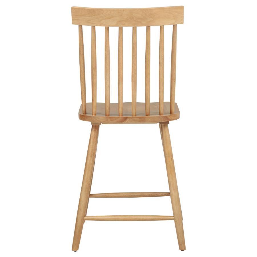 Home & Sleep Outlet - Andrews Windsor Counter Height Dining Side Chair Light Ash (Set of 2)