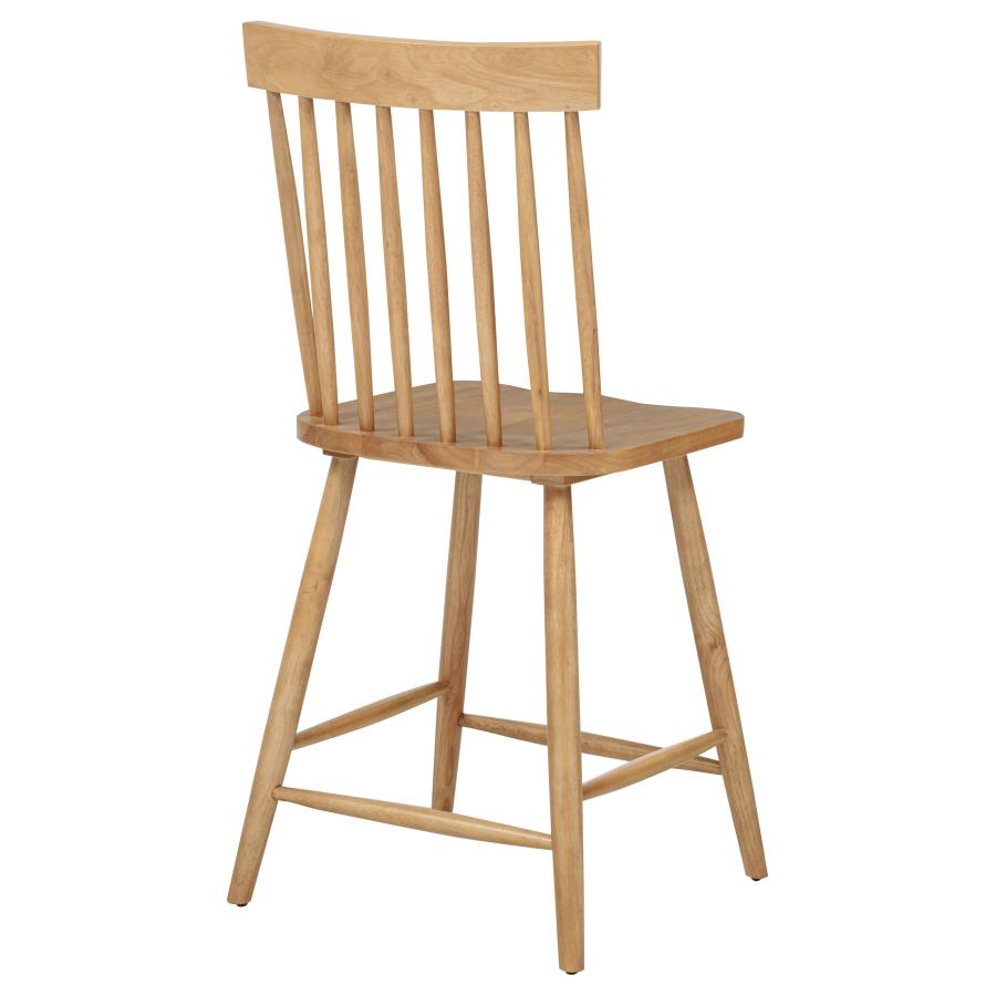Home & Sleep Outlet - Andrews Windsor Counter Height Dining Side Chair Light Ash (Set of 2)