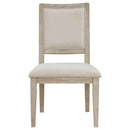 Trofello Cushioned Dining Side Chair White Washed (Set of 2)