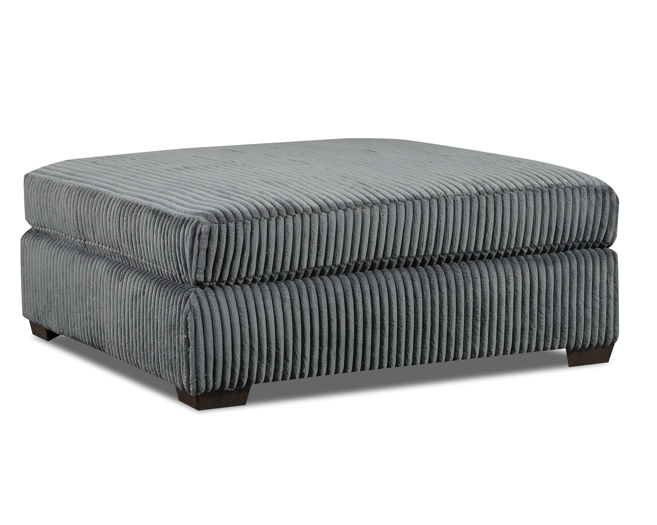 1300-07 Charcoal Cocktail Ottoman