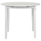 Home & Sleep Outlet - Bucknell 3-piece Round Drop Leaf Dining Table Set White