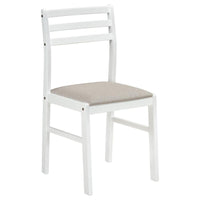 Bucknell 3-piece Round Drop Leaf Dining Table Set White