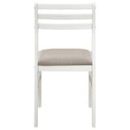 Home & Sleep Outlet - Bucknell 3-piece Round Drop Leaf Dining Table Set White