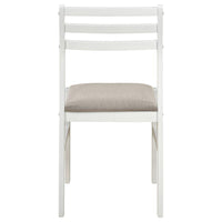 Bucknell 3-piece Round Drop Leaf Dining Table Set White