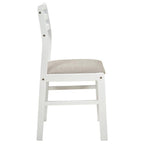 Home & Sleep Outlet - Bucknell 3-piece Round Drop Leaf Dining Table Set White