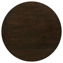 Bucknell 3-piece Round Drop Leaf Dining Table Set Cappuccino