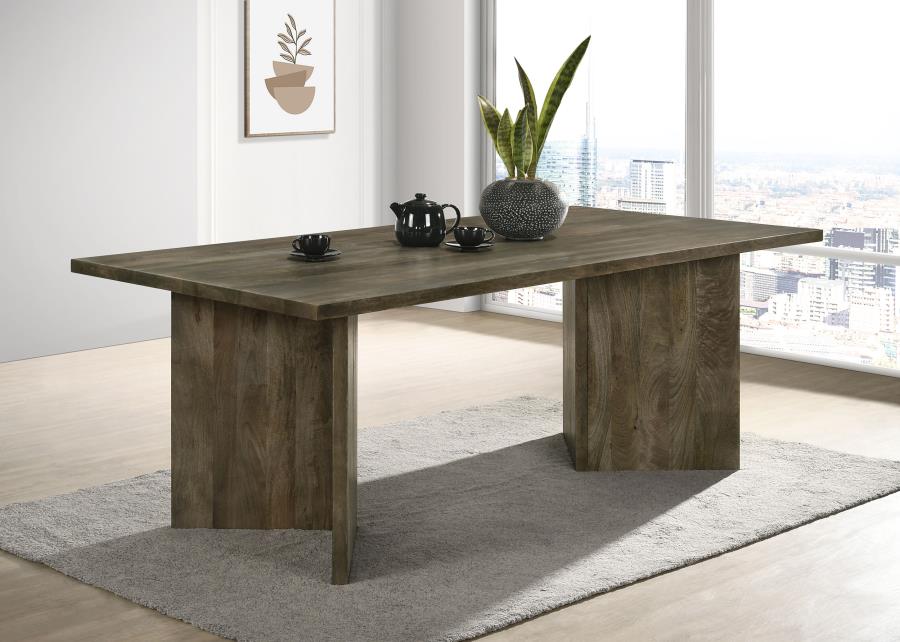 Home & Sleep Outlet - Tyler 80-inch Solid Wood Dining Table Mango Brown