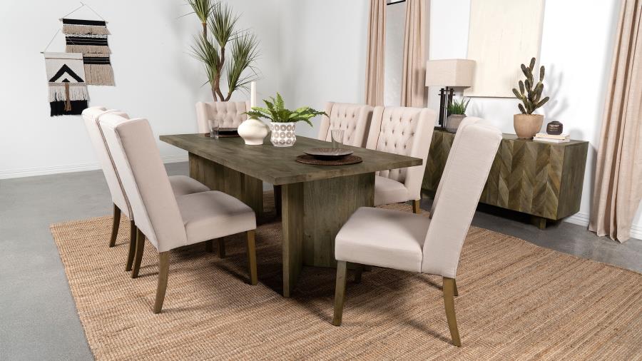 Home & Sleep Outlet - Tyler 80-inch Solid Wood Dining Table Mango Brown