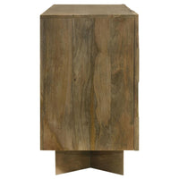 Tyler 3-door Solid Wood Sideboard Buffet Cabinet Mango Brown