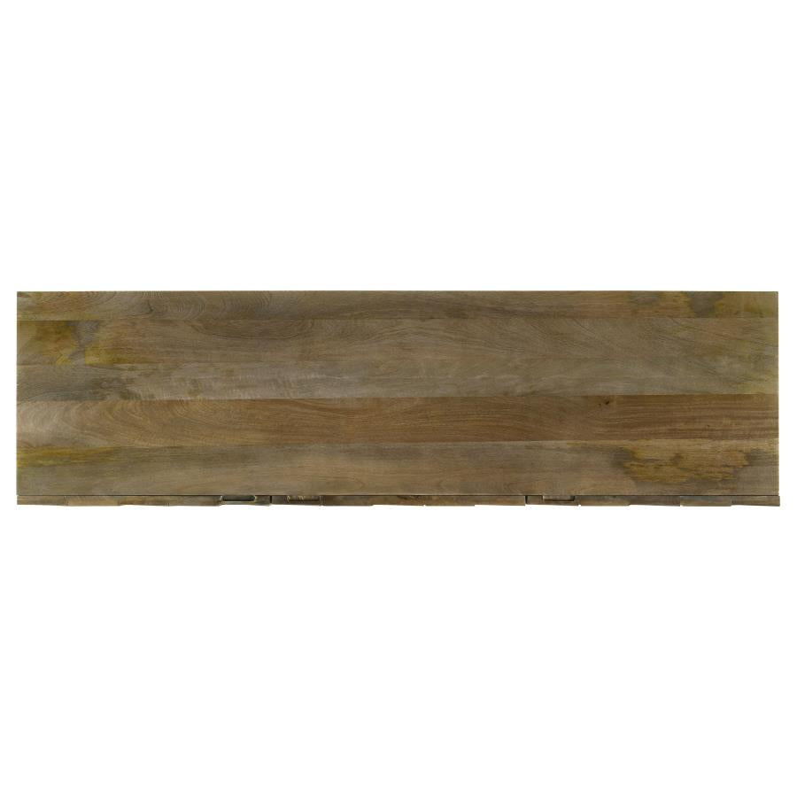 Home & Sleep Outlet - Tyler 3-door Solid Wood Sideboard Buffet Cabinet Mango Brown