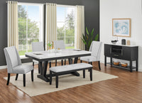 VANCE 1319-6P-SB (7-Piece Dining Set)