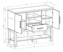 VANCE 1319-6P-SB (7-Piece Dining Set)