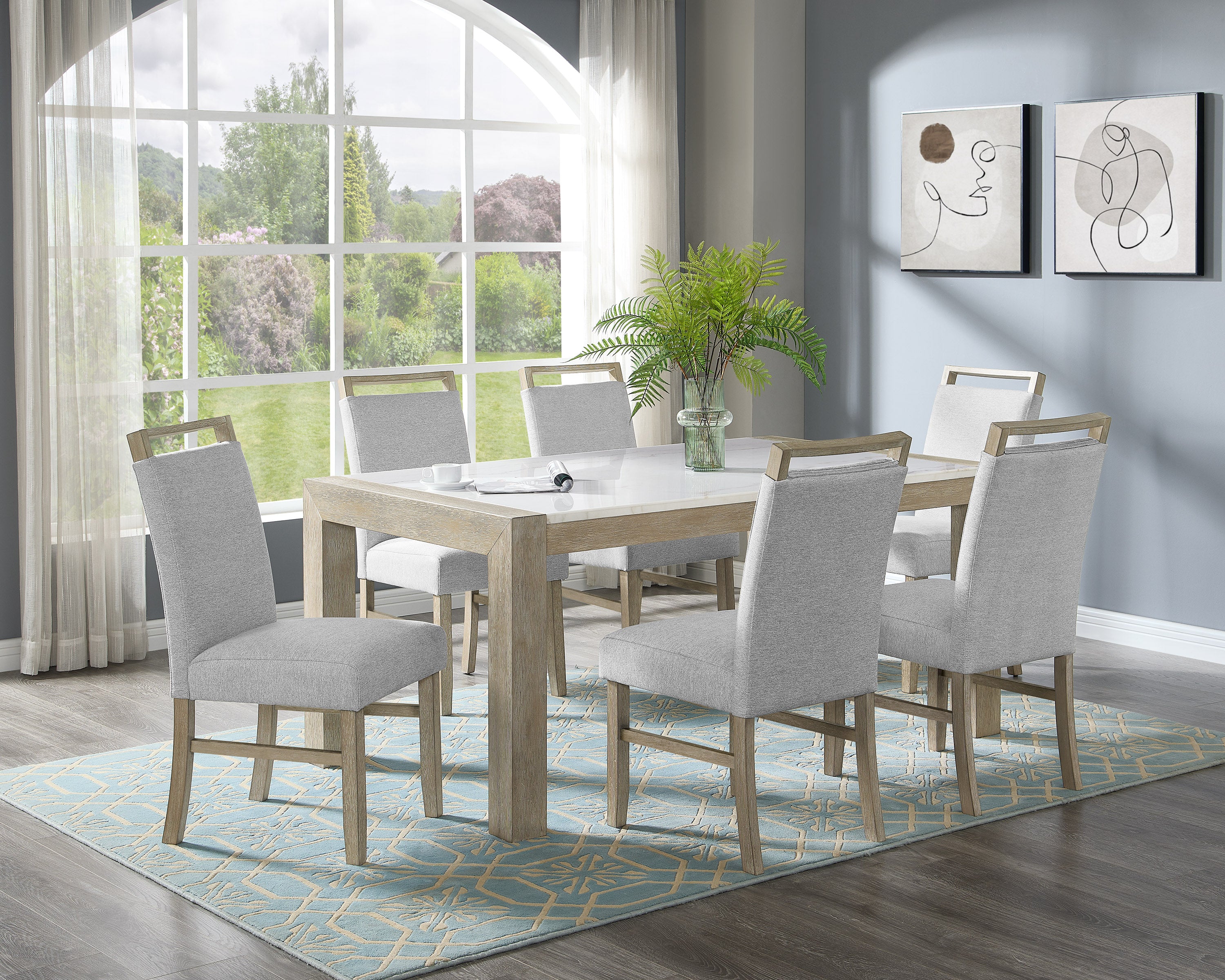 HAZEL 1321-6P (7-Piece Dining Set)