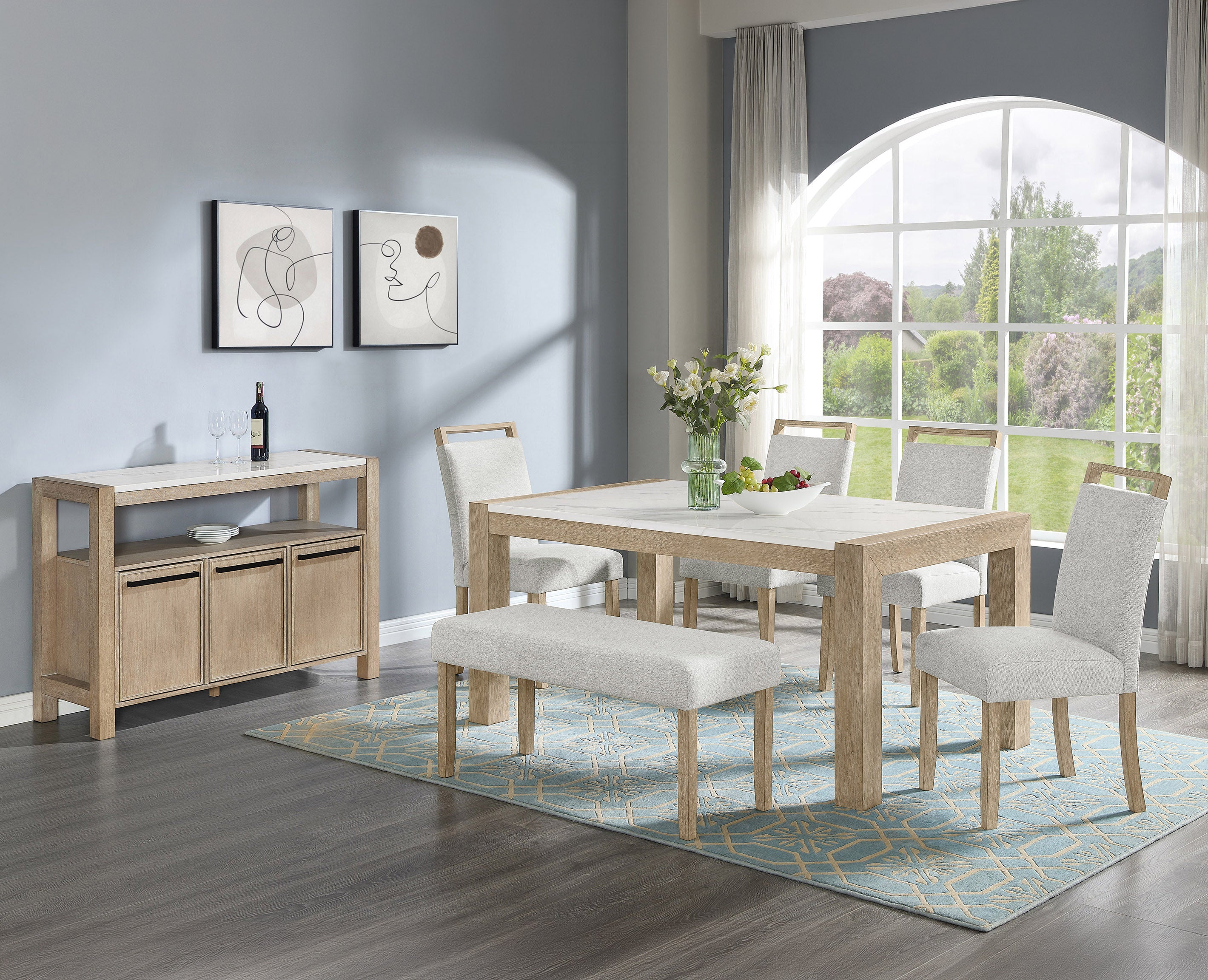 HAZEL 1321-5P (6-Piece Dining Set)
