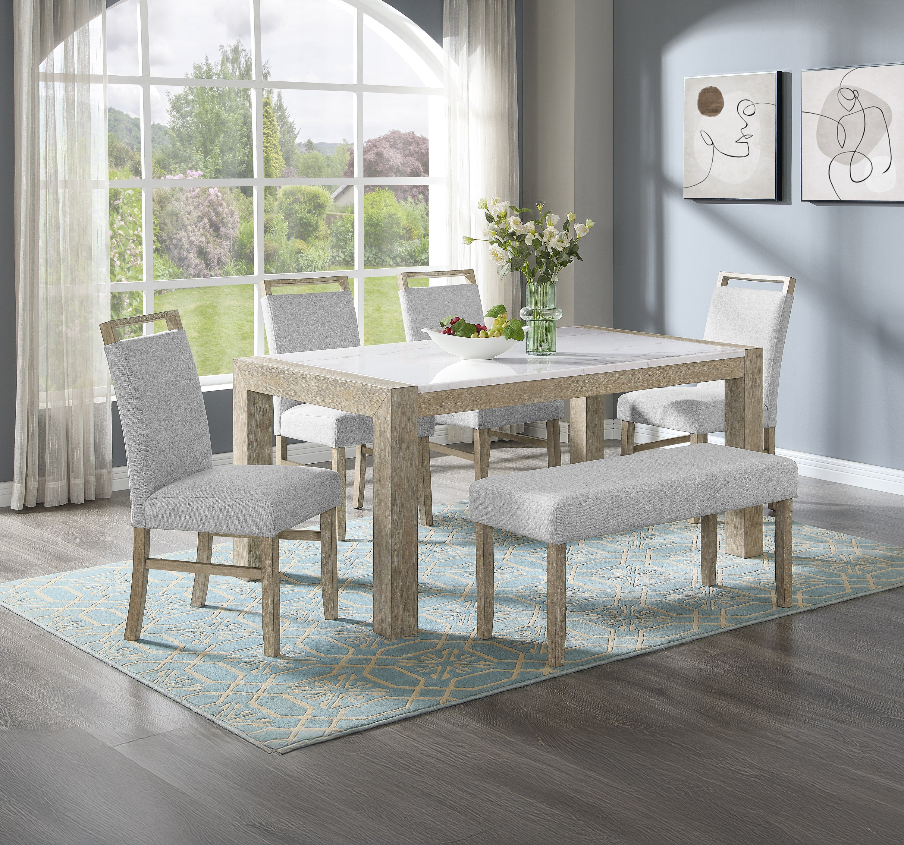 HAZEL 1321-5P (6-Piece Dining Set)
