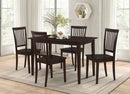 Gomez 5-piece Rectangular Dining Table Set Cappuccino