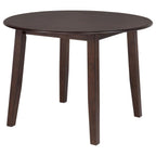 Home & Sleep Outlet - Barton 5-piece Round Wood Dining Table Set Dark Brown