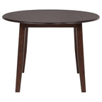 Home & Sleep Outlet - Barton 5-piece Round Wood Dining Table Set Dark Brown