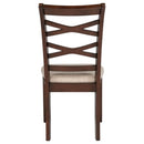 Barton 5-piece Round Wood Dining Table Set Dark Brown