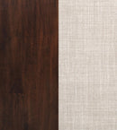 Barton 5-piece Round Wood Dining Table Set Dark Brown