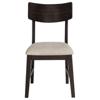 Catley 5-piece Round Drop Leaf Dining Table Set Dark Coffee