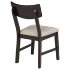 Home & Sleep Outlet - Catley 5-piece Round Drop Leaf Dining Table Set Dark Coffee