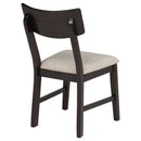 Catley 5-piece Round Drop Leaf Dining Table Set Dark Coffee